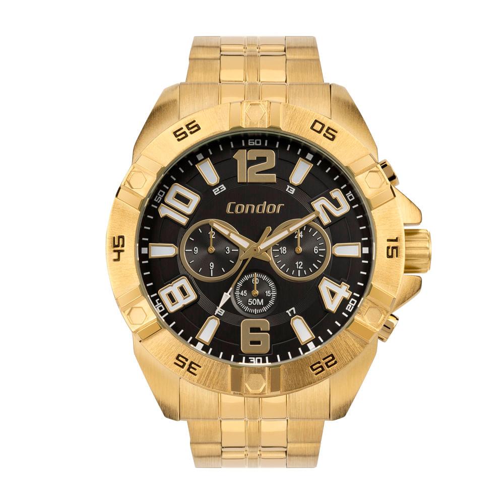 Relógio Condor Masculino Civic Dourado - COVD34AW/4P - 1