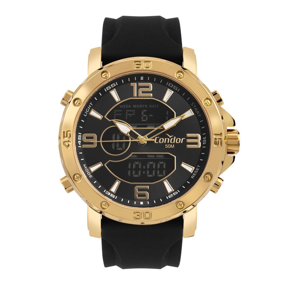Relógio Condor Masculino Digital Dourado - COBJK611AB/5P - 1
