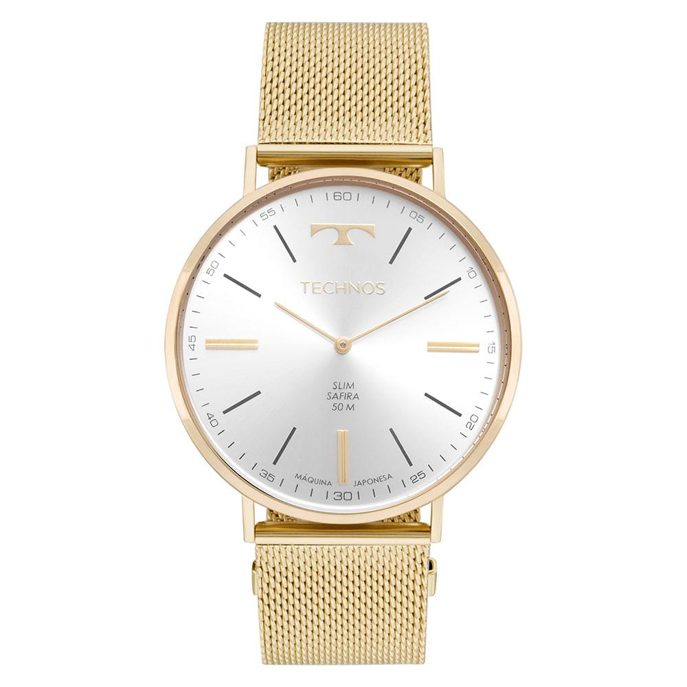 Relógio Technos Masculino Slim Dourado - 2025LTZ/1C - 1