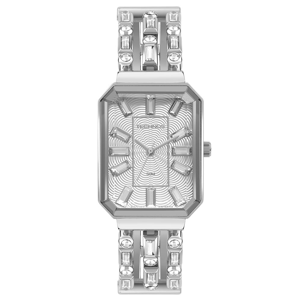 Relógio Technos Feminino Crystal Prata - 2033CZ/1K - 7