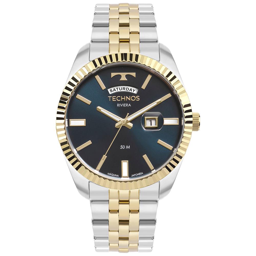 Relógio Technos Masculino Riviera Dourado - 2350AM/1A - 1