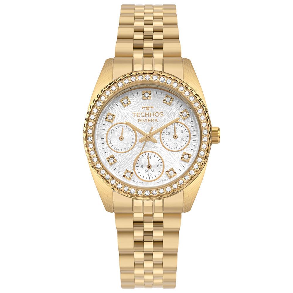 Relógio Technos Feminino Riviera Dourado - 6P79CA/1K - 1