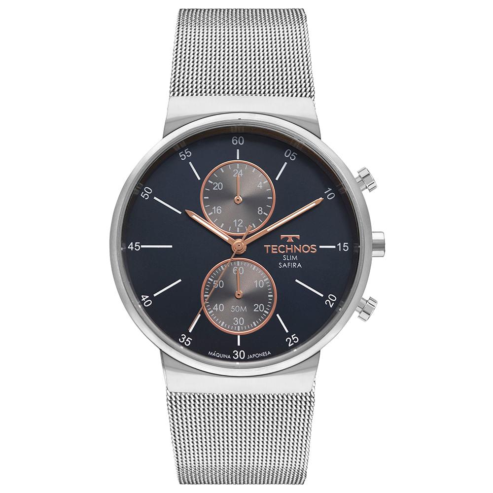 Relógio Technos Masculino Slim Prata - VD36AB/1A - 1