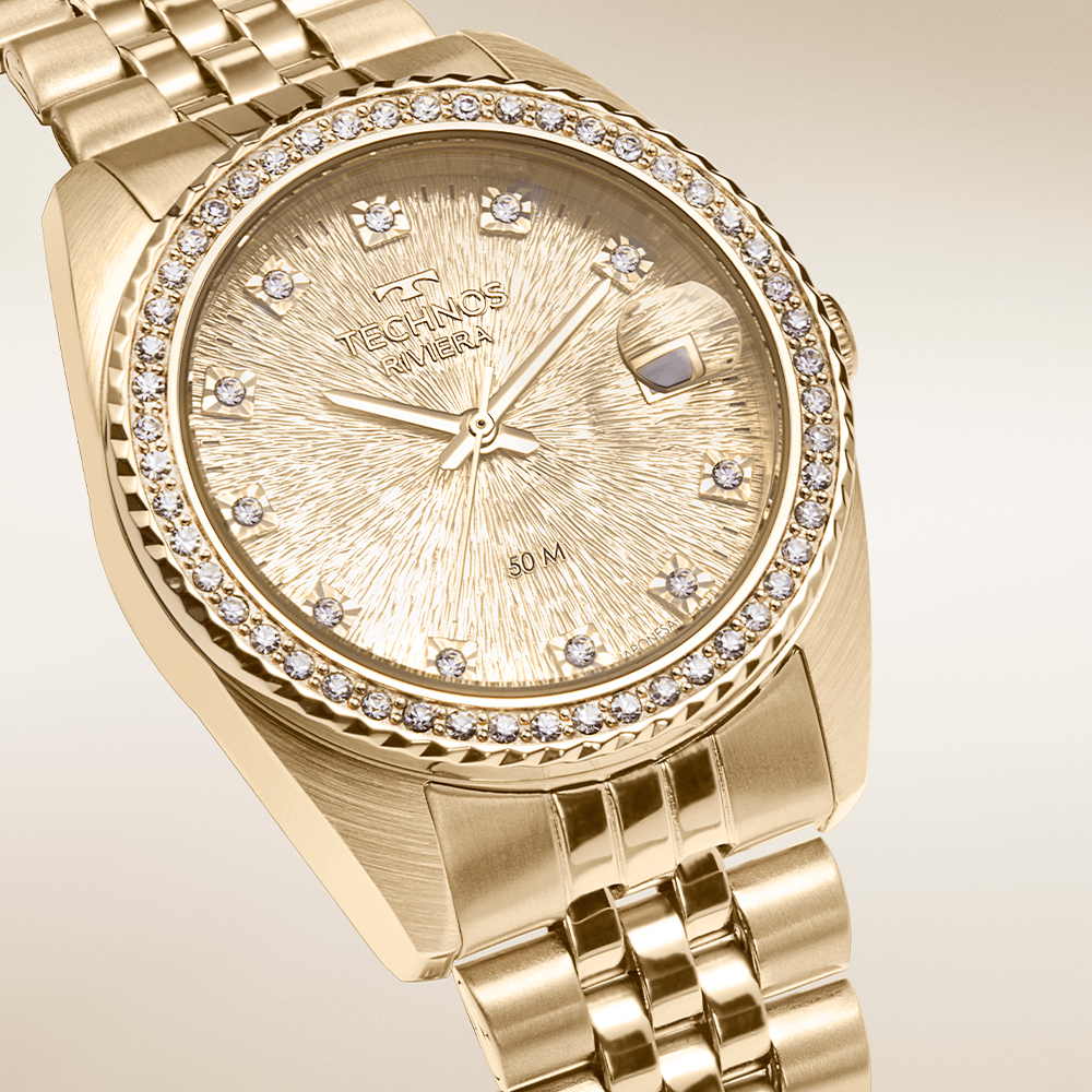Relógio Technos Feminino Riviera Dourado - 2117LFK/1D - 4