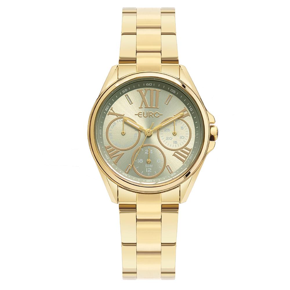 Relógio Euro Feminino Multiglow Dourado - EU6P29AIP/4C - 1