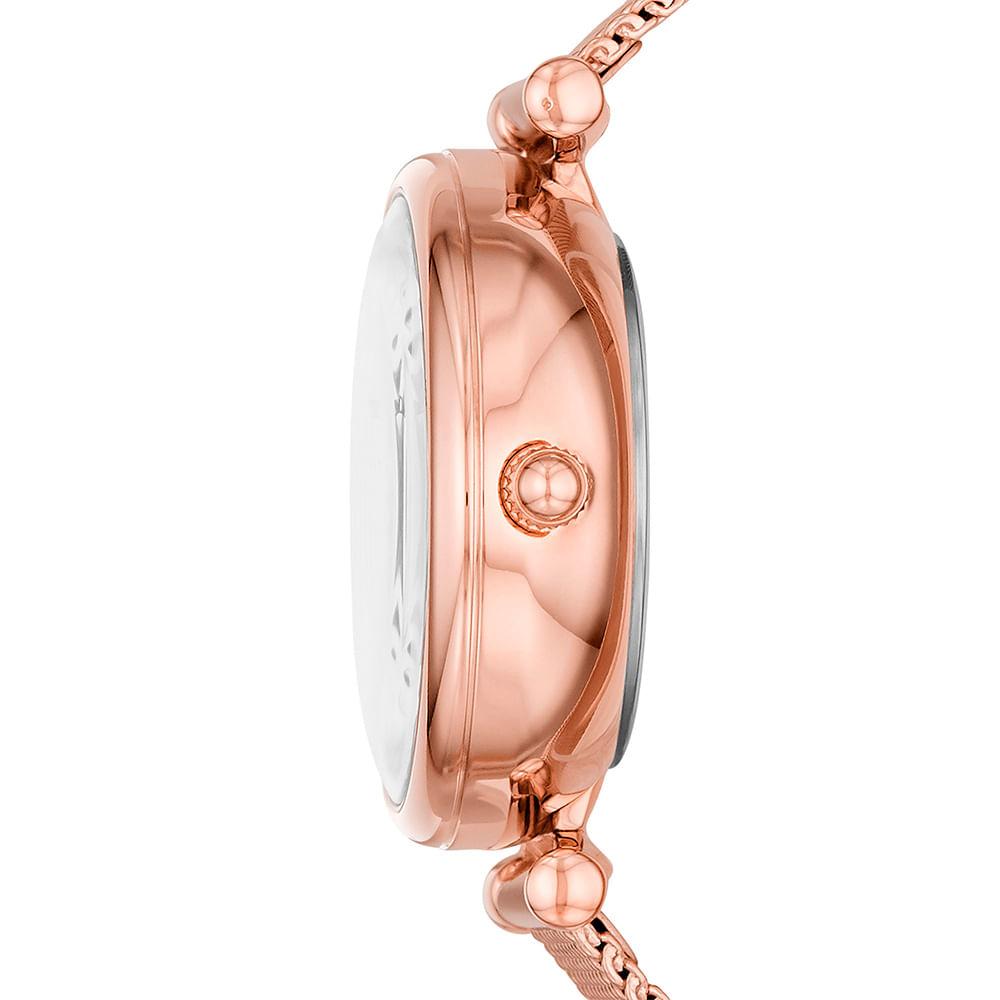 Relógio Fossil Feminino Carlie Mini Rosé - ME3188/1JN - 2