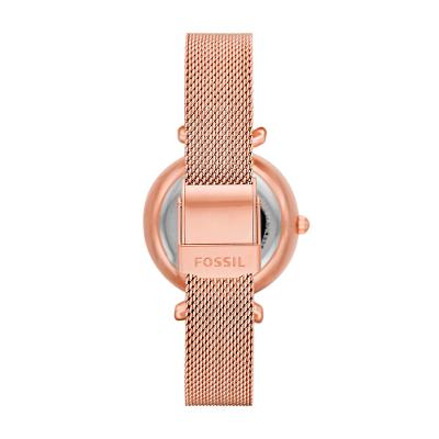Relógio Fossil Feminino Carlie Mini Rosé - ME3188/1JN