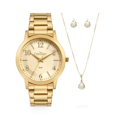 Kit Condor Feminino Dia A Dia Dourado - CO2035MZT/K4X