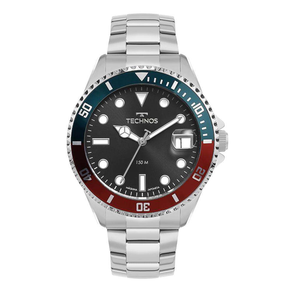 Relógio Technos Masculino Acqua Prata - 2415DZ/1P - 1