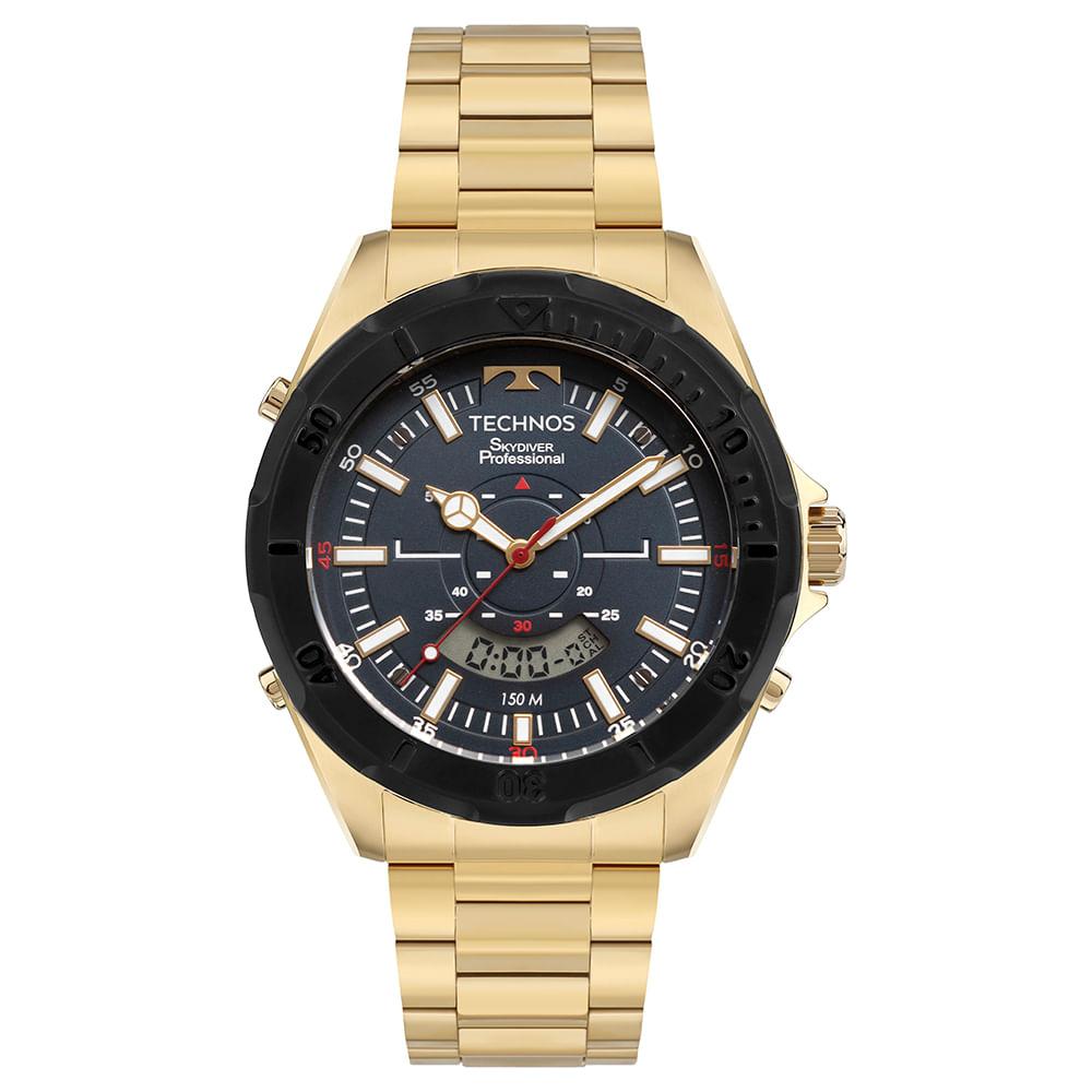 Relógio Technos Masculino Skydiver Dourado - WT2050AM/1A - 1