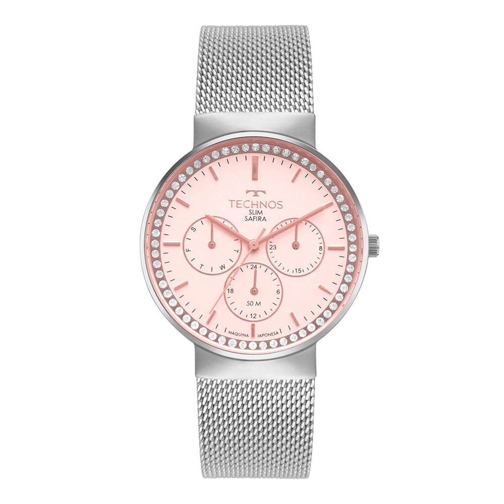 Relógio Technos Feminino Slim Prata - 6P29ALV/1J - 1