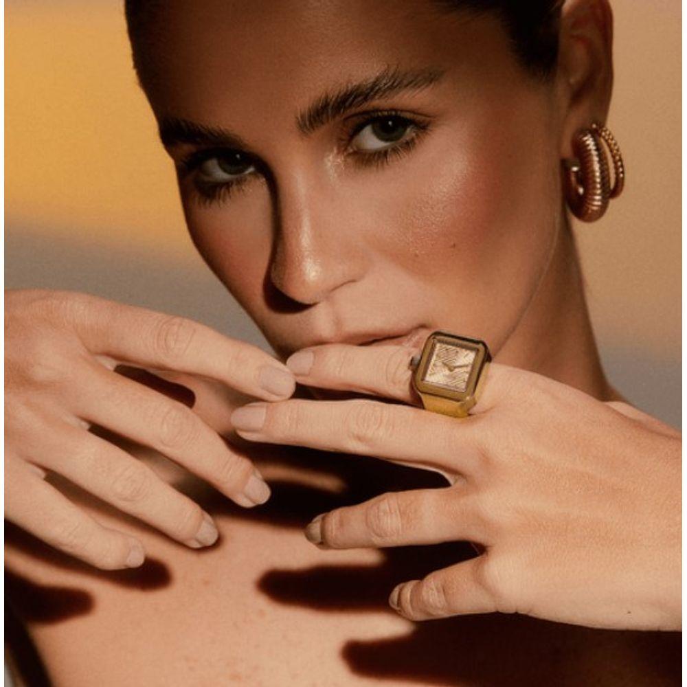 Relógio Anel Euro Feminino Unique Dourado - EU2035YWW/4DI - 4