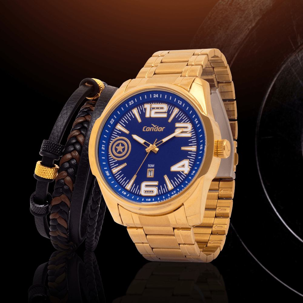 Kit Condor Masculino Speed Dourado - CO2115MZL/KI4A - 2