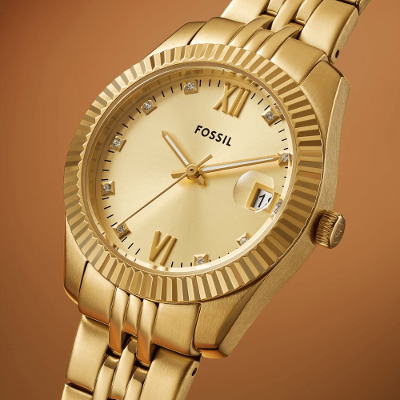 Relógio Fossil Feminino Scarlette Dourado - ES5338/1DN