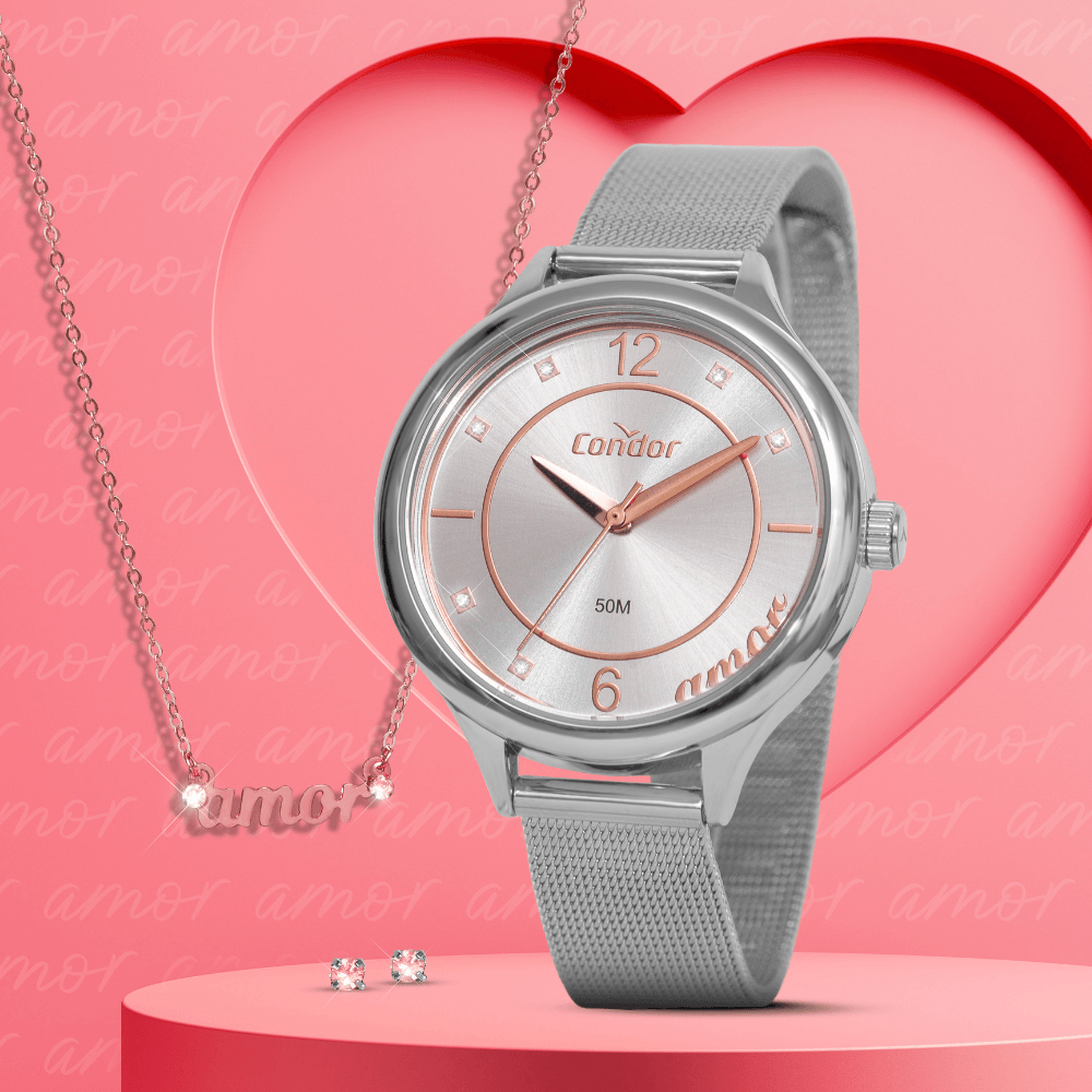 Kit Condor Feminino Mimos E Sutilezas Prata - CO2035NDF/K4K - 1