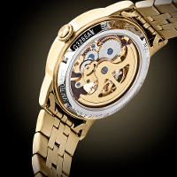 Relógio Technos Masculino Automatico Dourado - G3265AU/1P - 5