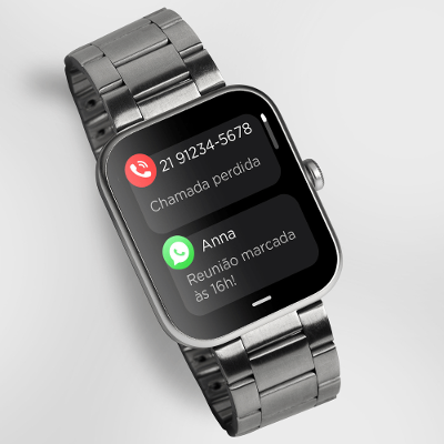 Smartwatch Technos Connect MAX Prata - TMAXAM/8K