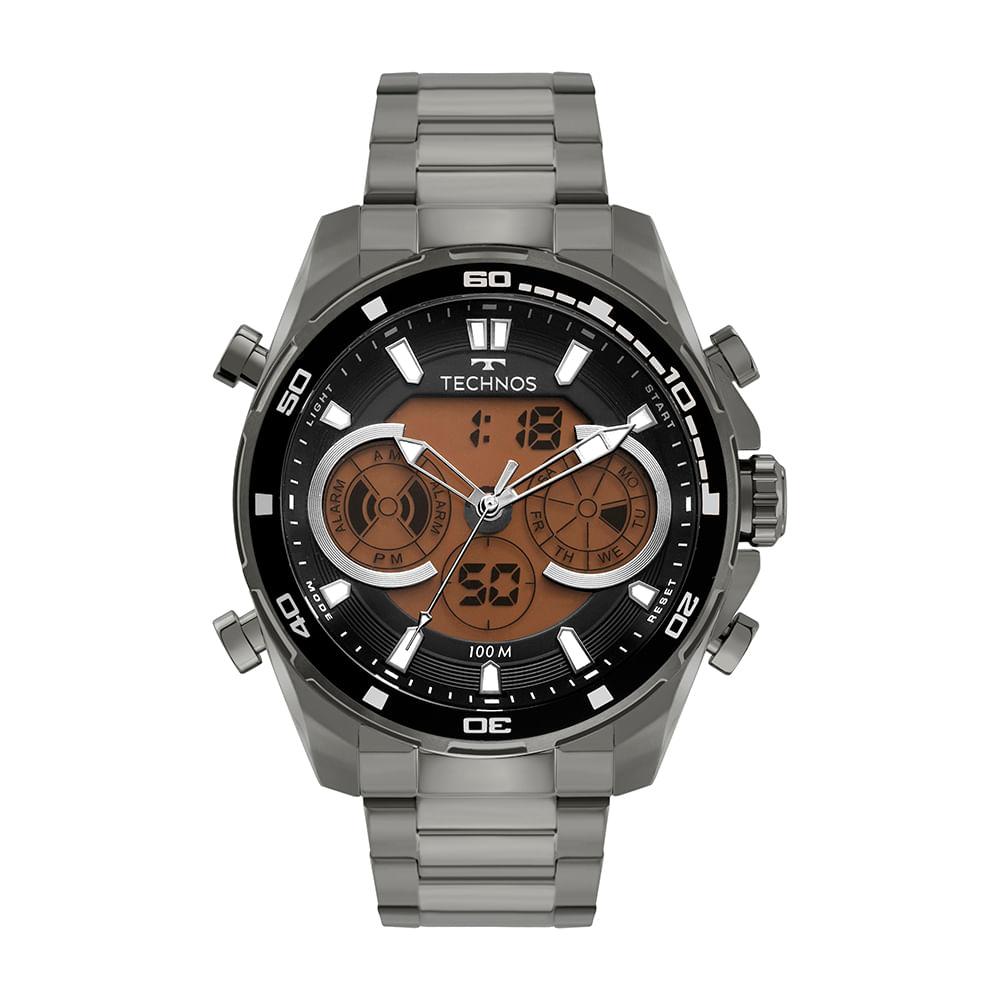 Relógio Technos Masculino Digitech Grafite - BJ3530AE/1P - 1