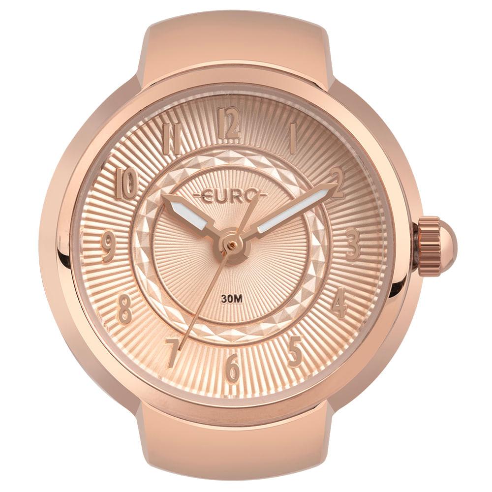 Relógio Anel Euro Feminino Unique Rosé - EU2035YUX/4J - 1