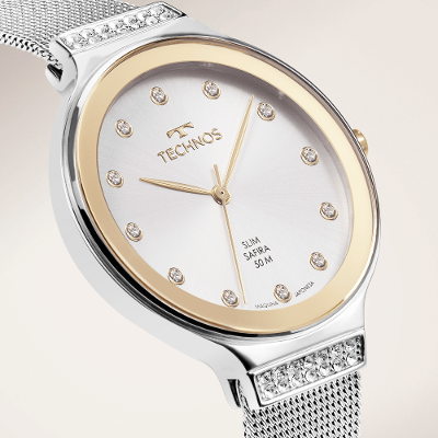 Relógio Technos Feminino Slim Prata - GL32BA/1K