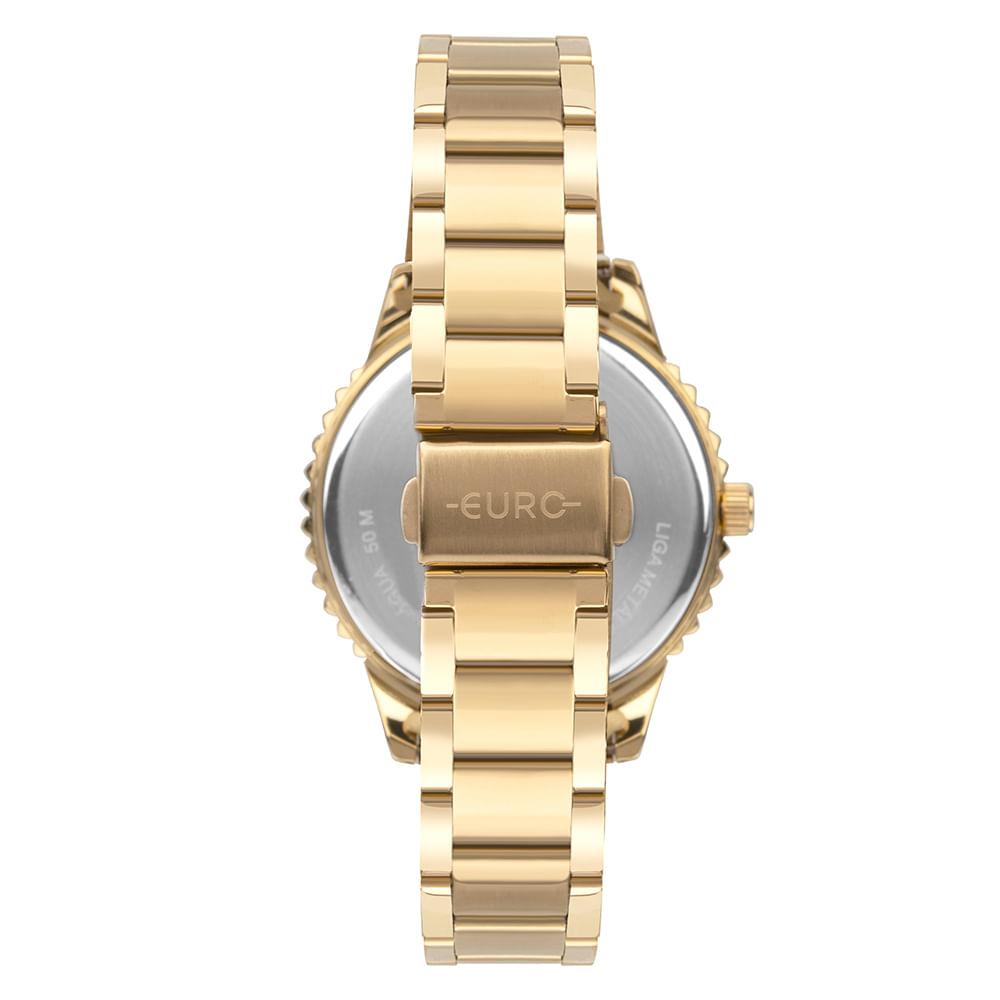Relógio Euro Feminino Glitz Dourado - EU2035YWD/4D - 3