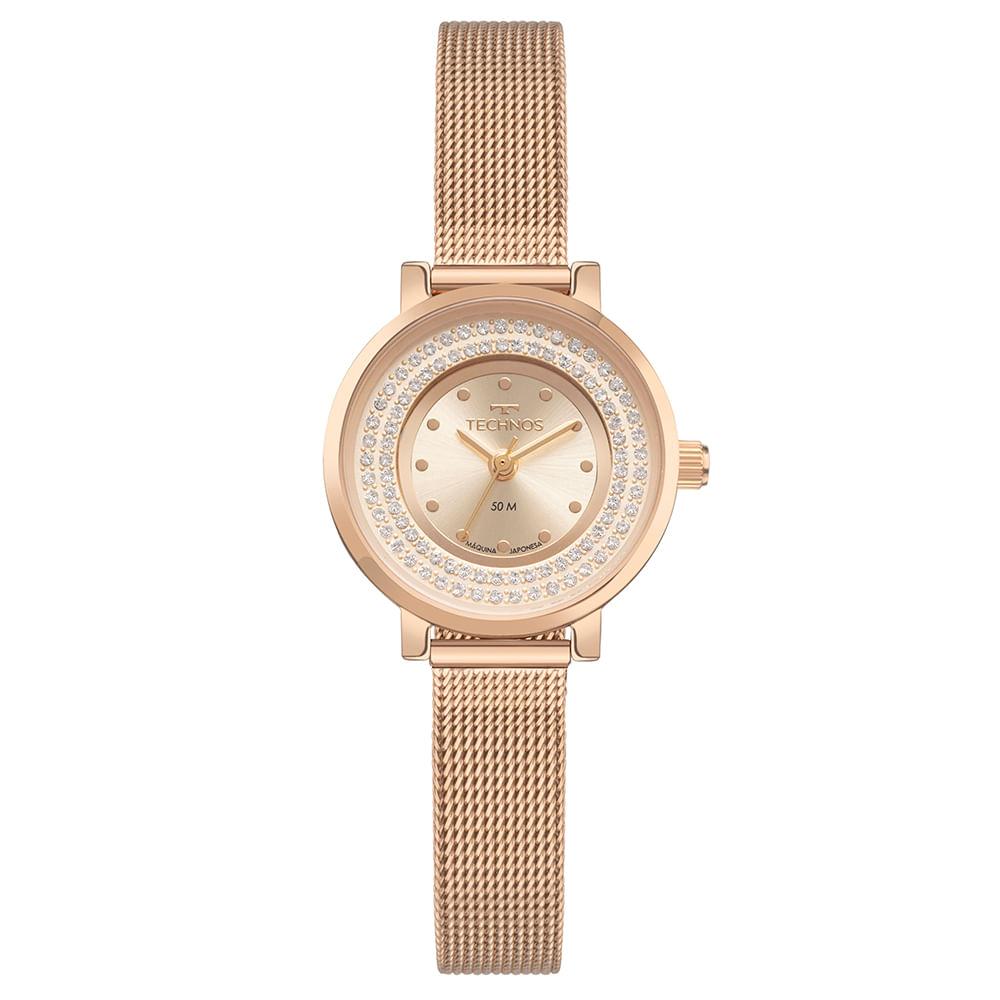 Relógio Technos Feminino Mini Rosé - 2035NAE/1J - 1