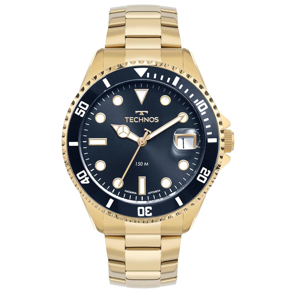 Relógio Technos Masculino Acqua Dourado - 2415DW/1A - 1
