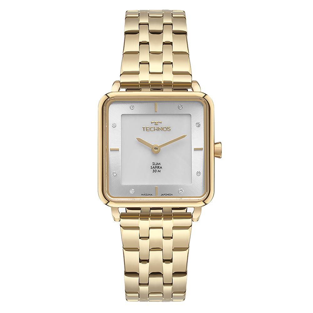 Relógio Technos Feminino Slim Dourado - GL22AM/1K - 1