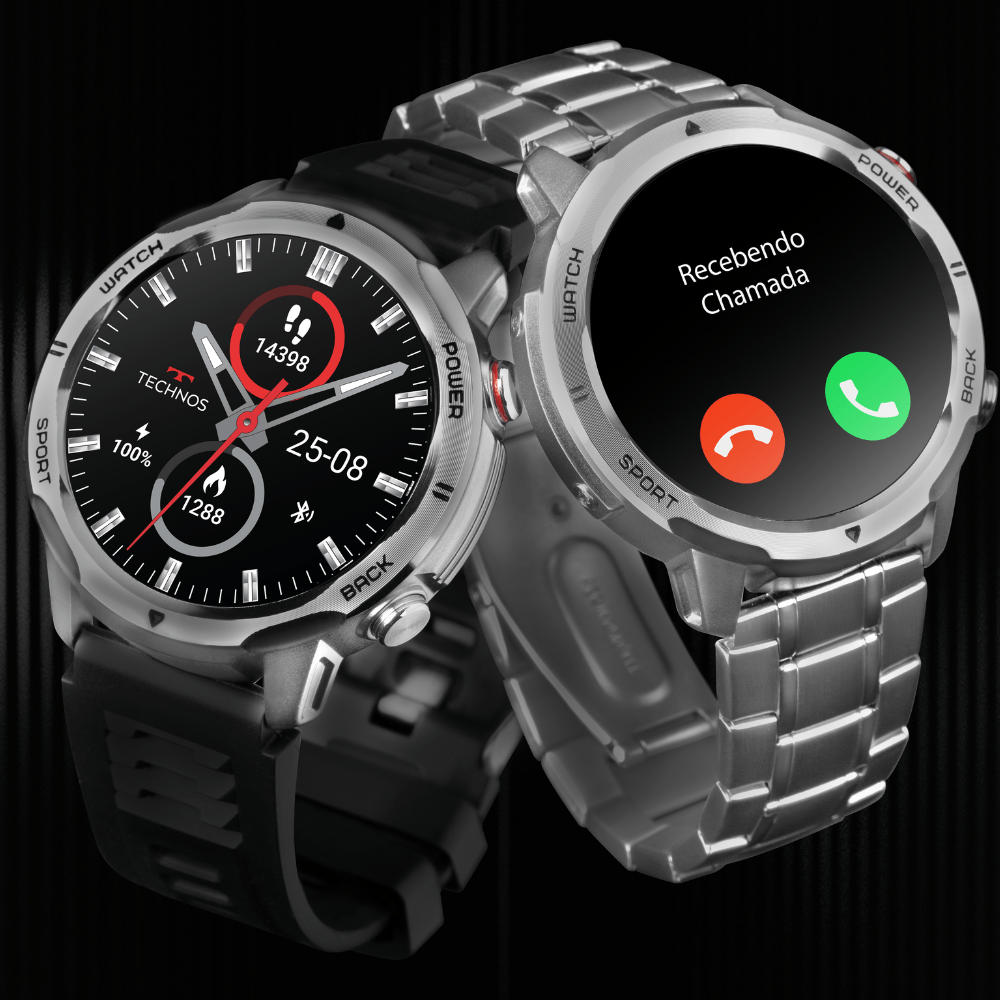 Smartwatch Technos Connect Sports Call Prata - TSPORTSCAA/6K - 5