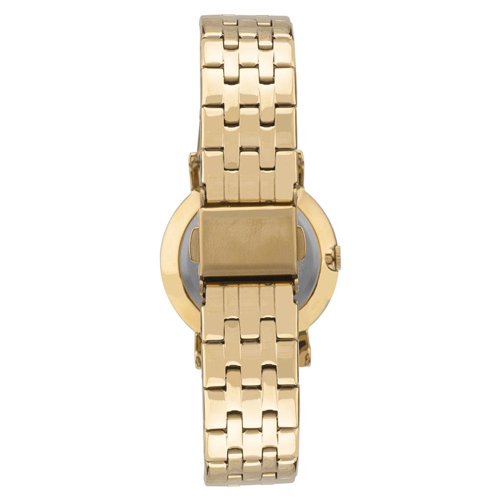 Relógio Technos Feminino Slim Dourado - 2025LUB/1K - 3