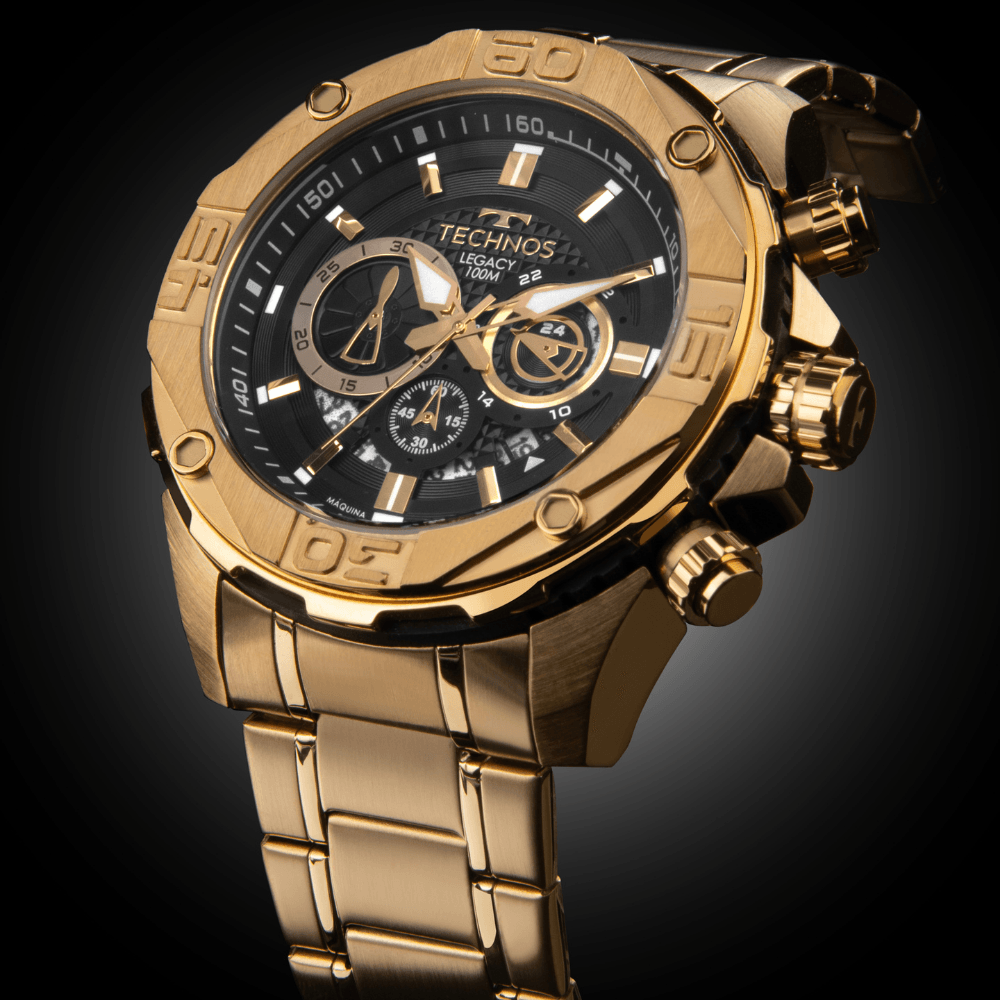 Relógio Technos Masculino Legacy Dourado - JS25BBY/1P - 4