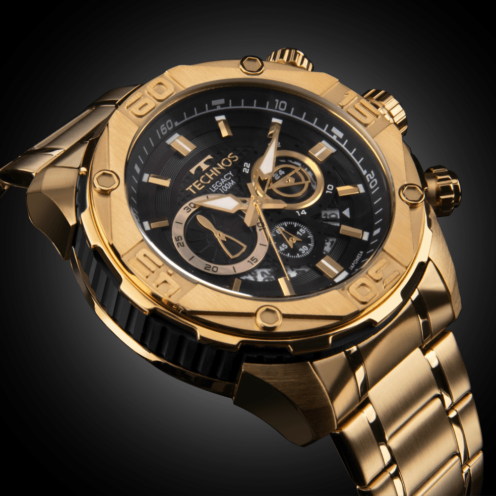 Relógio Technos Masculino Legacy Dourado - JS25BBY/1P - 5