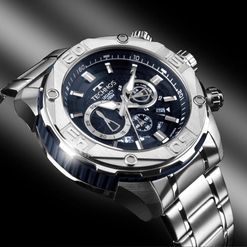 Relógio Technos Masculino Legacy Prata - JS25BBZ/1A - 3