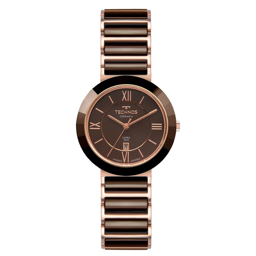 Relógio Technos Feminino Ceramic/saphire Rosé - 2015CEV/1M - 1