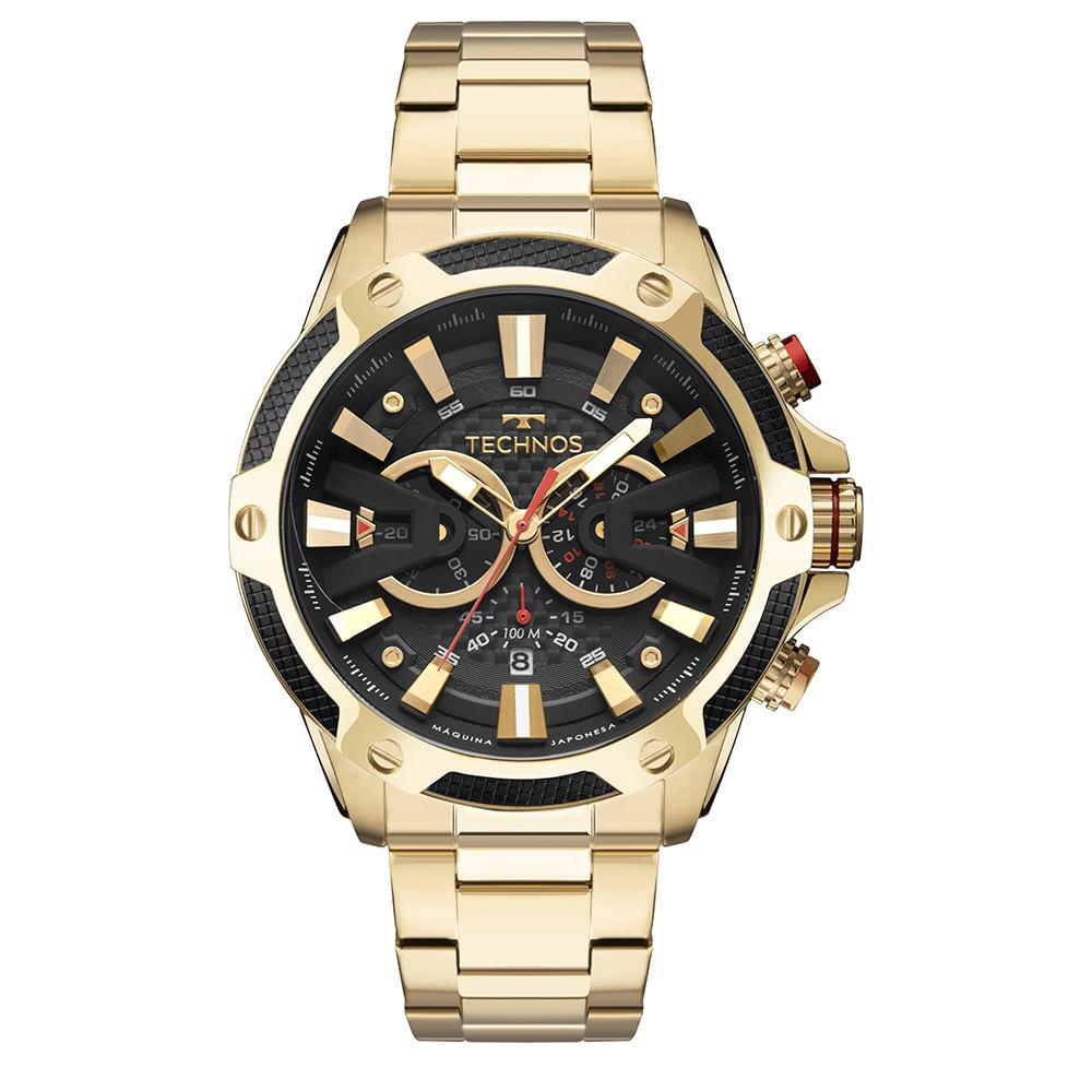 Relógio Technos Masculino Carbon Dourado - JS25BCB/1P - 1
