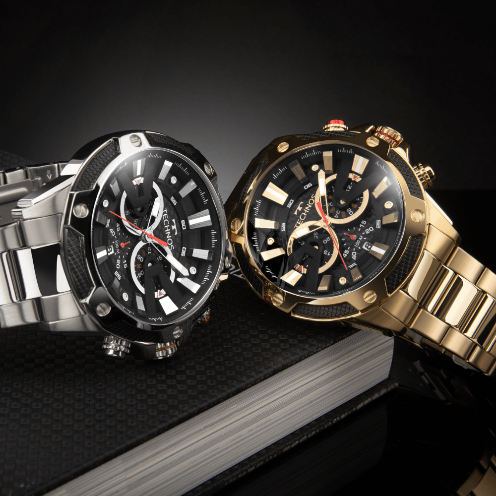 Relógio Technos Masculino Carbon Dourado - JS25BCB/1P - 5