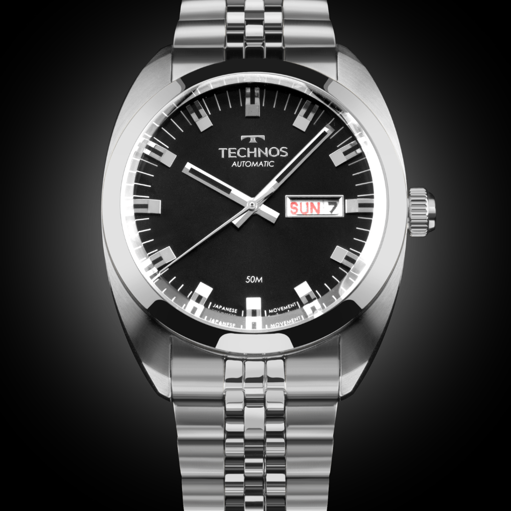 Relógio Technos Masculino Automatico Prata - 8205OO/1P - 4