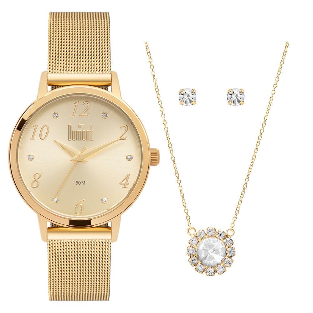 Kit Dumont Feminino Dumont Dourado - DU2035MON/K4X - 1