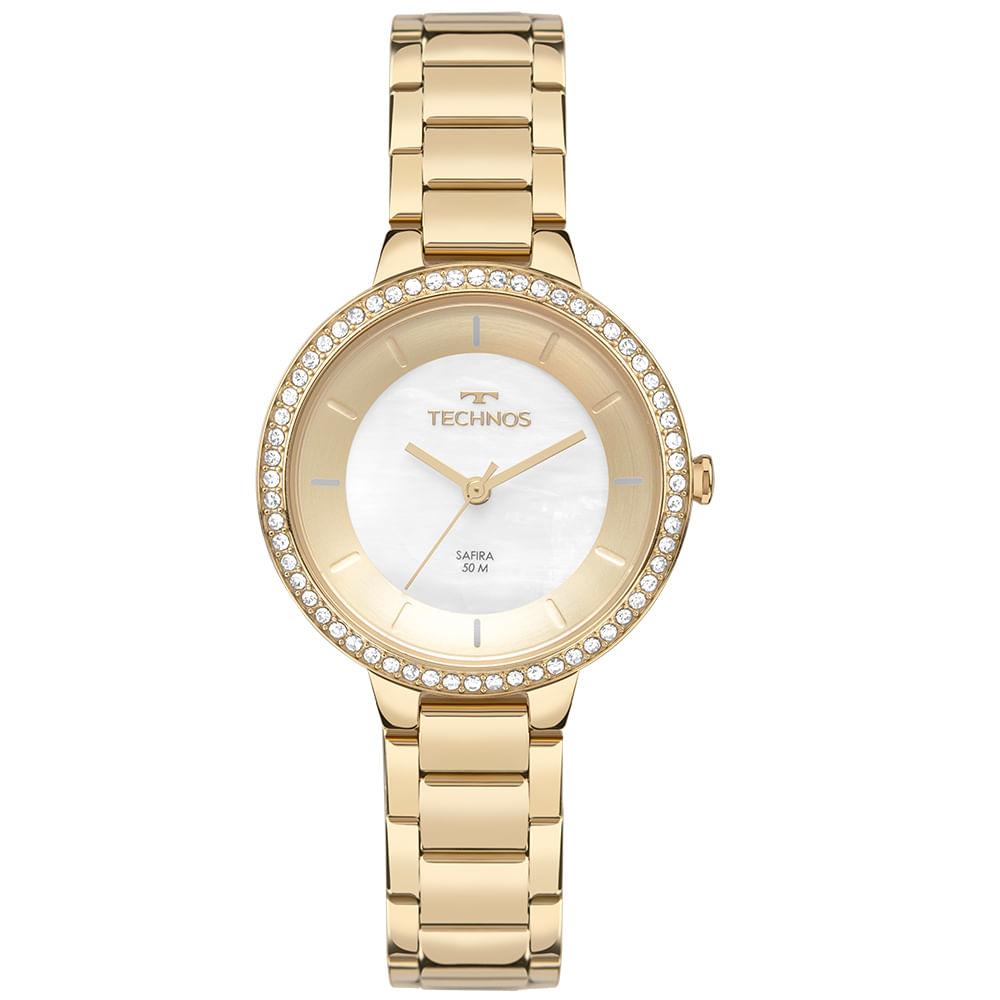 Relógio Technos Feminino Slim Dourado - VJ21AC/1D - 1