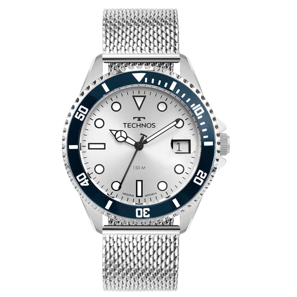 Relógio Technos Masculino Acqua Prata - 2415DY/1K - 1