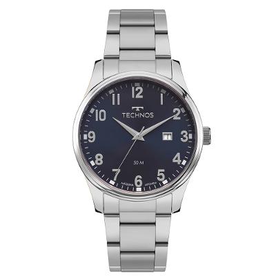 Relógio Technos Masculino Steel Prata - 2115TZC/1A