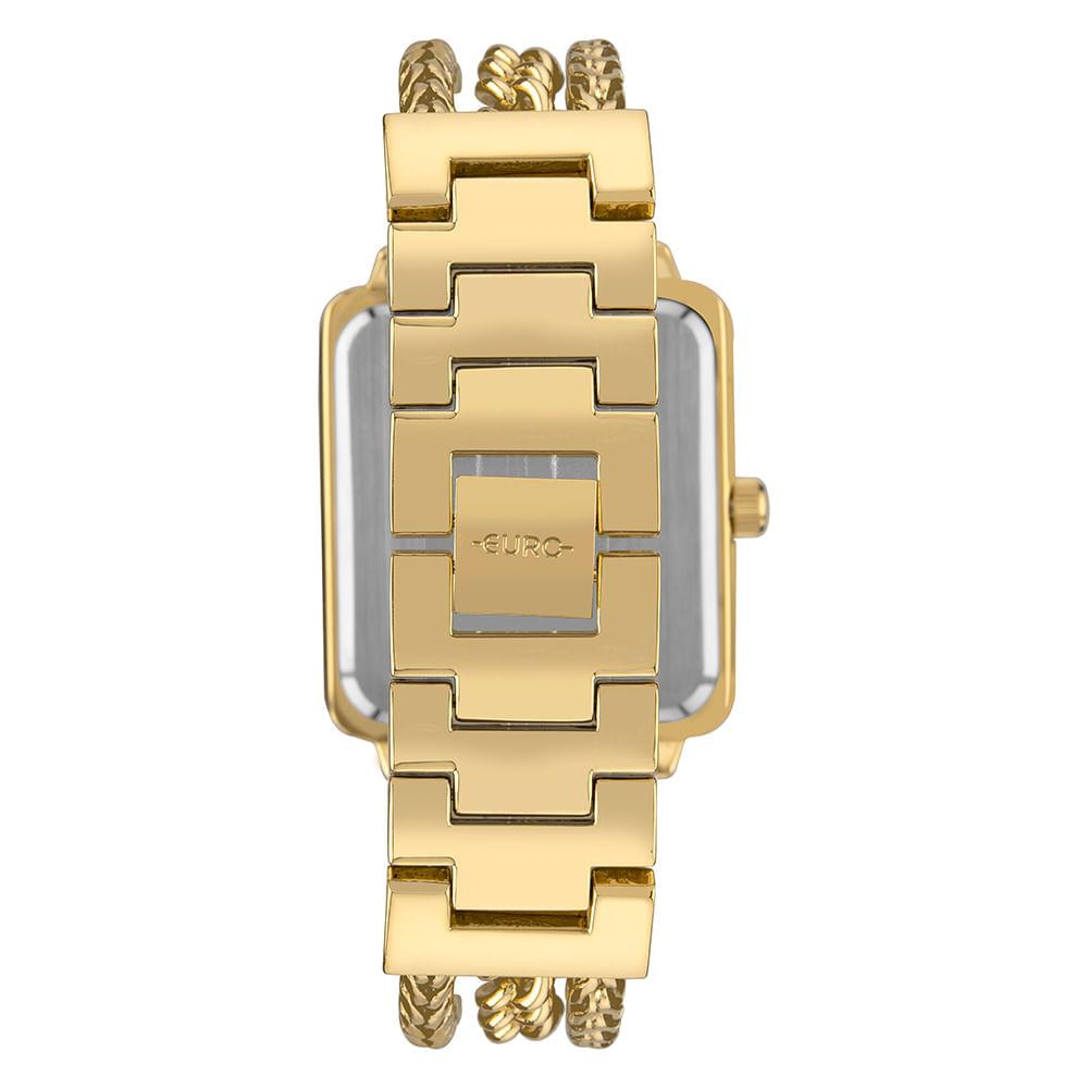 Relógio Euro Feminino Chains Dourado - EU2035YWQ/4D - 3