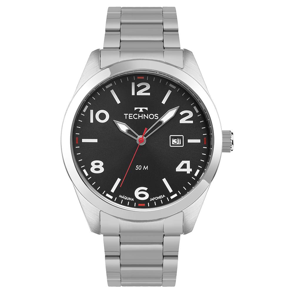 Relógio Technos Masculino Militar Prata - 2115TYP/1P - 1