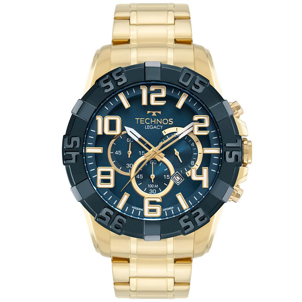 Relógio Technos Masculino Legacy Dourado - OS20IQS/1A - 1