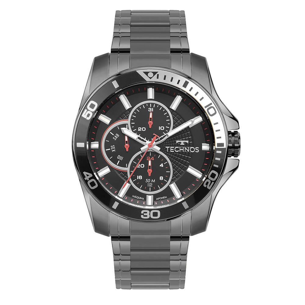 Relógio Technos Masculino Racer Grafite - 6P27DUW/1P - 1