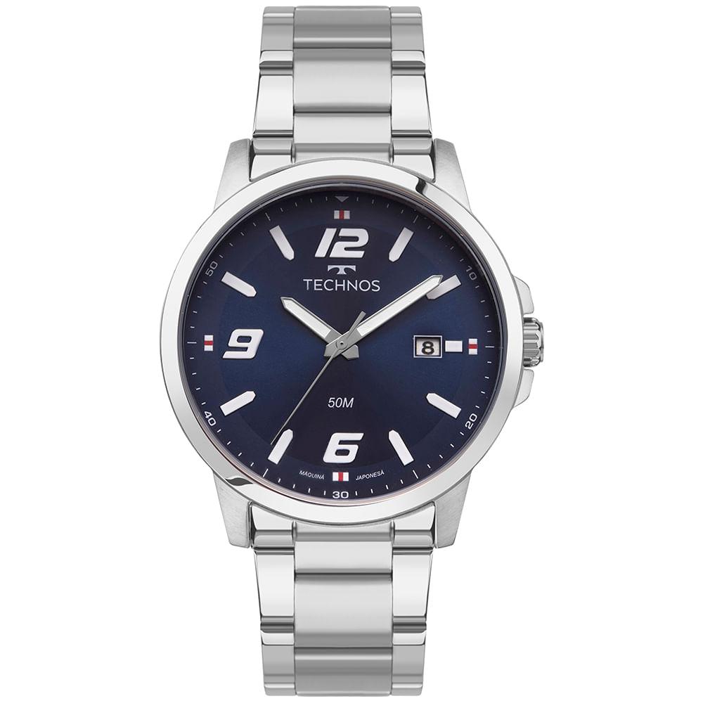 Relógio Technos Masculino Racer Prata - 2315LAV/1A - 1
