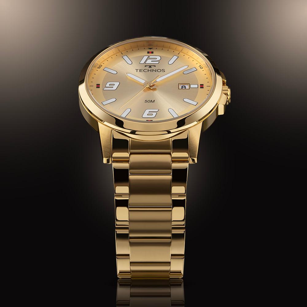Relógio Technos Masculino Racer Dourado - 2315LAW/1X - 4