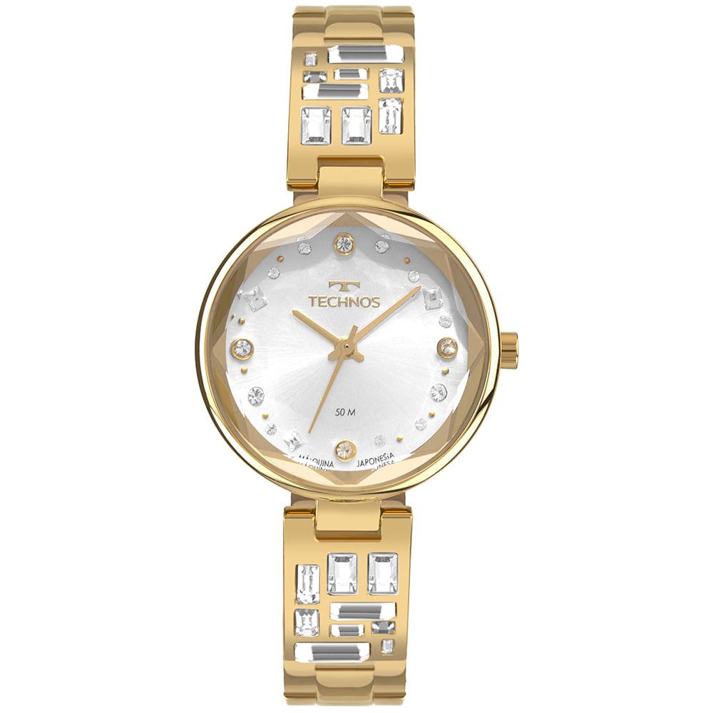 Relógio Technos Feminino Crystal Dourado - 2036NAV/1K - 4