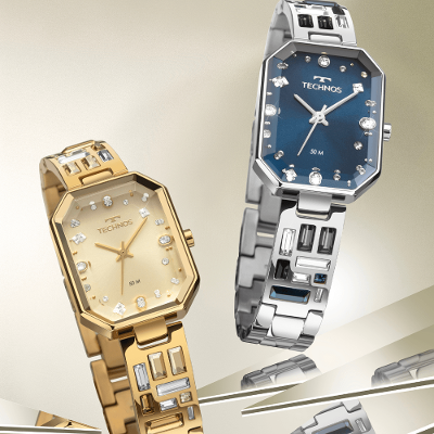 Relógio Technos Feminino Crystal Prata - 2036NAX/1A
