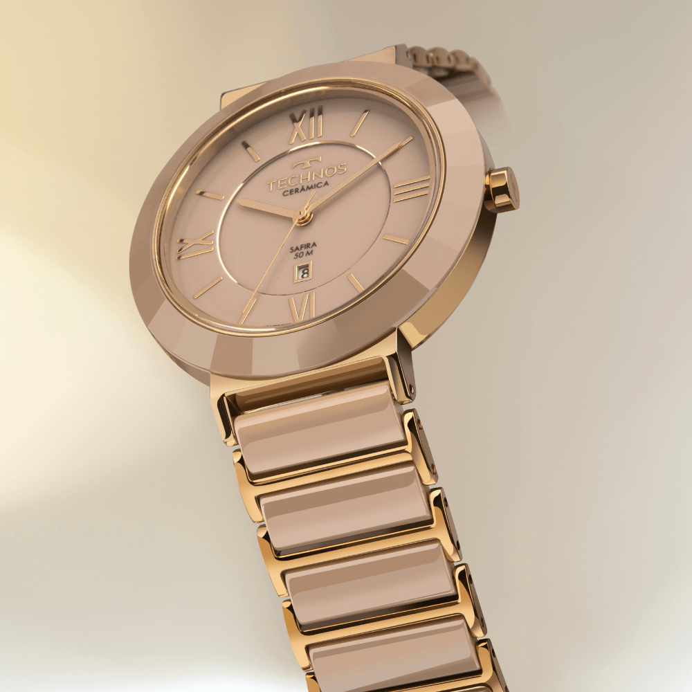 Relógio Technos Feminino Ceramic/saphire Dourado - 2015BV/1X - 2